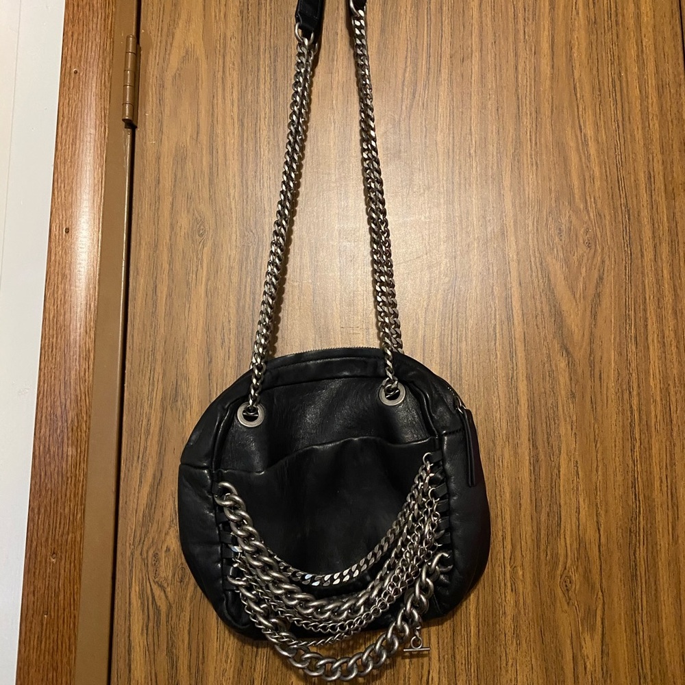 Women Zara real leather shoulder bag